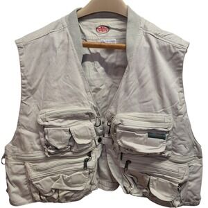 R.L. Winston Fishing Vest XXL Beige Multi Pocket Fly Fishing‎ Utility Outdoors